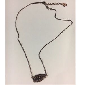 Kendra Scott Chocolate Drusy Necklace